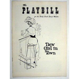 New Girl in Town Playbill 1957 Gwen Verden Thelma Ritter Wallace Anna Christie